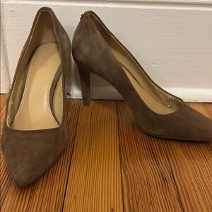 MK Taupe Suede Women's Heels